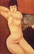 Amedeo Modigliani Reclining nude with Clasped Hand France oil painting artist